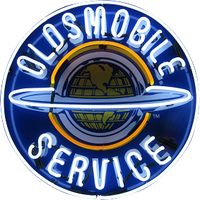 Oldsmobile Service Neon Sign - NEA-038