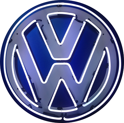 VW Neon Sign (with backboard) - NEA-312