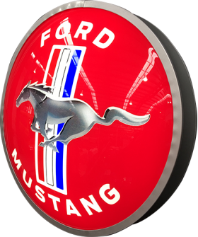 Ford Mustang Illuminated LED Dome Sign - NED-001