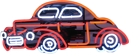 1940 Willys Coupe Neon Sign -  NEN-073
