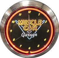 Muscle Car Garage Neon Clock - NENC-102