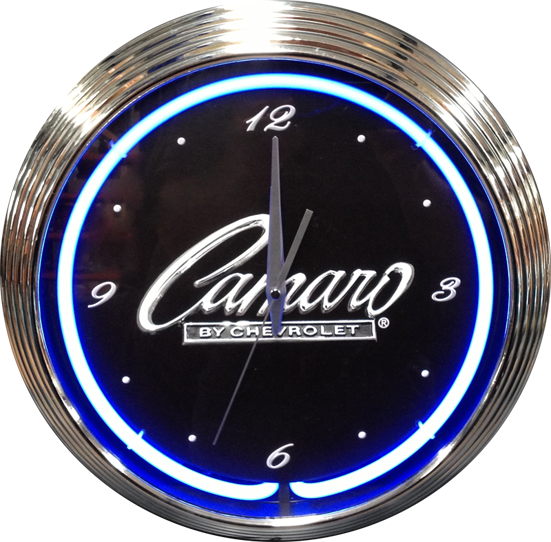 Camaro by Chevrolet Neon Clock - NENC-109