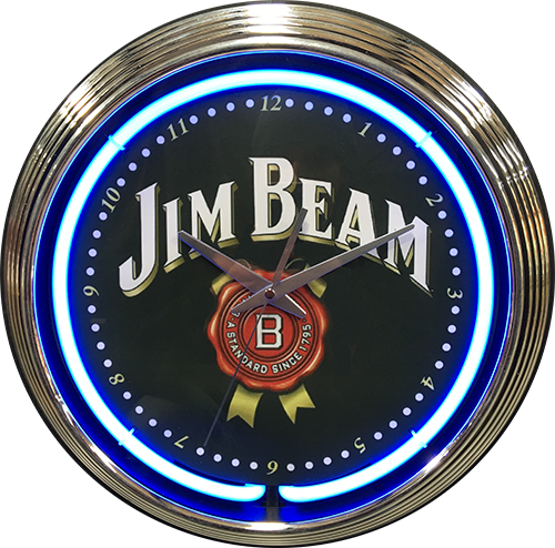Jim Beam Neon Clock - NENC-125