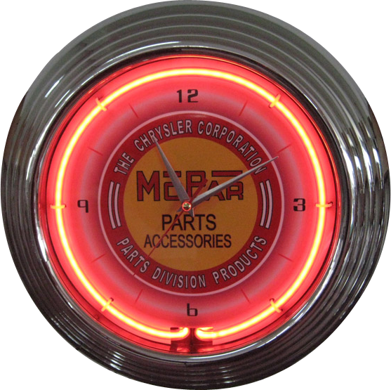 Mopar Parts Accessories Neon Clock - NENC-13