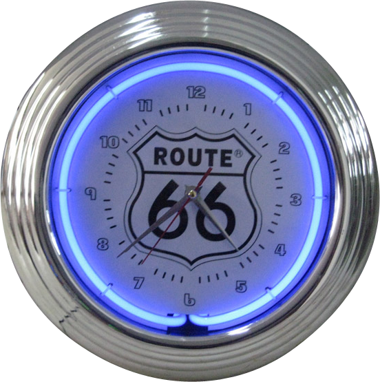Route 66 Neon Clock - NENC-34