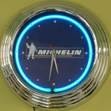 Michelin Man Neon Clock -(White NENC-49W, Yellow NENC-49Y)