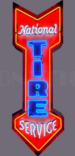 National Tires Service Neon Sign  NEN-256