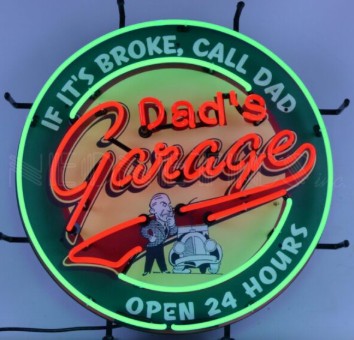 Dad's Garage Neon Sign - NEN-271