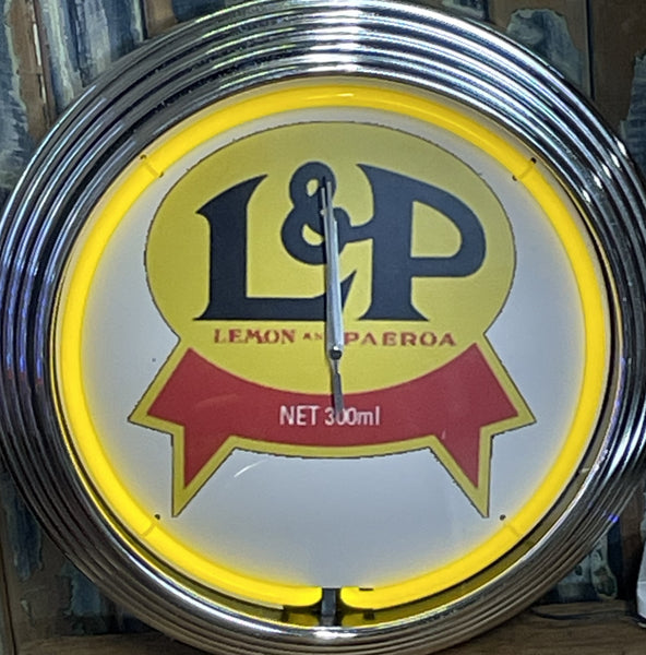 L & P  Vintage Neon Clock -NENC-025