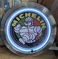 Vintage Michelin Man Neon Clock   NENC-50