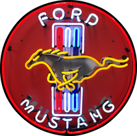 Ford Mustang Neon Sign (with back board) -  NEA-056