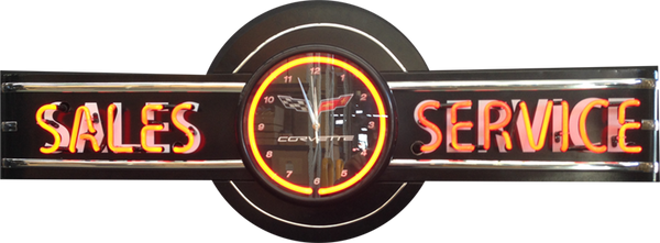 Corvette Sales/Service Neon Display Sign - AT11469