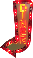 Diner Arrow Neon Sign (oversized) - NEBS-313