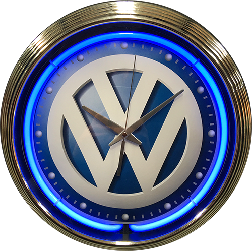 VW Logo Neon Clock - NENC-131