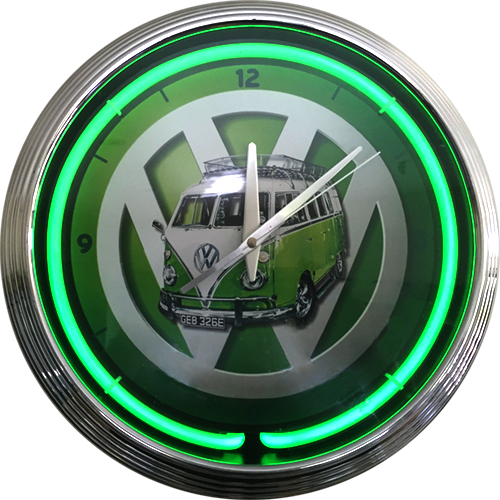 VW Kombi Neon Clock - NENC-130 – Neon Effect