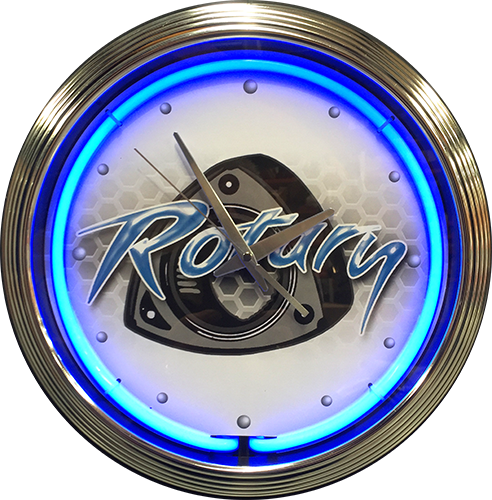 Mazda Rotary Neon Clock - NENC-143