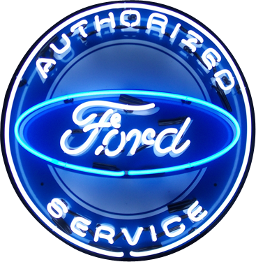 Ford Authorised Service Neon Sign - NEA-001