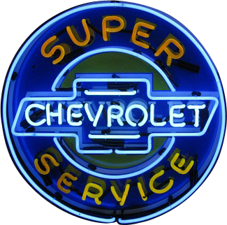 Chevrolet Super Service Neon Sign - NEA-007