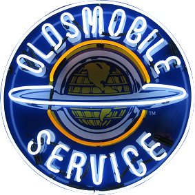 Oldsmobile Service Neon Sign - NEA-038