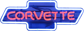 Corvette Bowtie Neon Sign - NEA-047