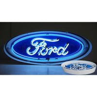 Ford Oval Neon Sign (in steel can) - NEA-051
