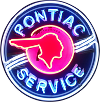 Pontiac Service Neon Sign - NEA-225