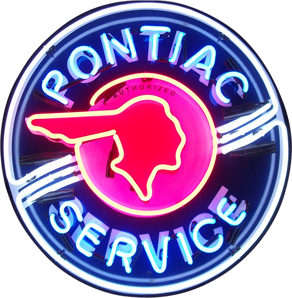 Pontiac Service Neon Sign - NEA-225