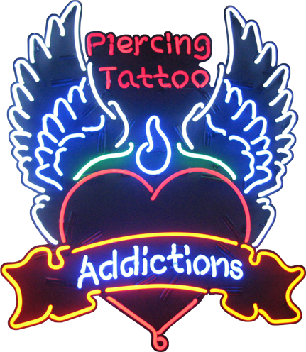 Piercing Tattoo Addictions Neon Sign - NEBS-211