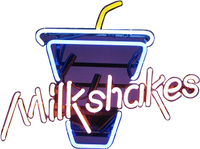 Milkshakes Neon Sign - NEBS-246