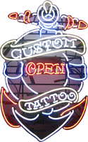 Open Custom Tattoo Neon Sign - NEBS-256