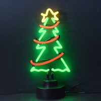 Christmas Tree with Garland Neon Sculpture - NEN-550