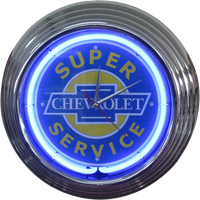 Chevrolet Super Service Neon Clock -NENC-06