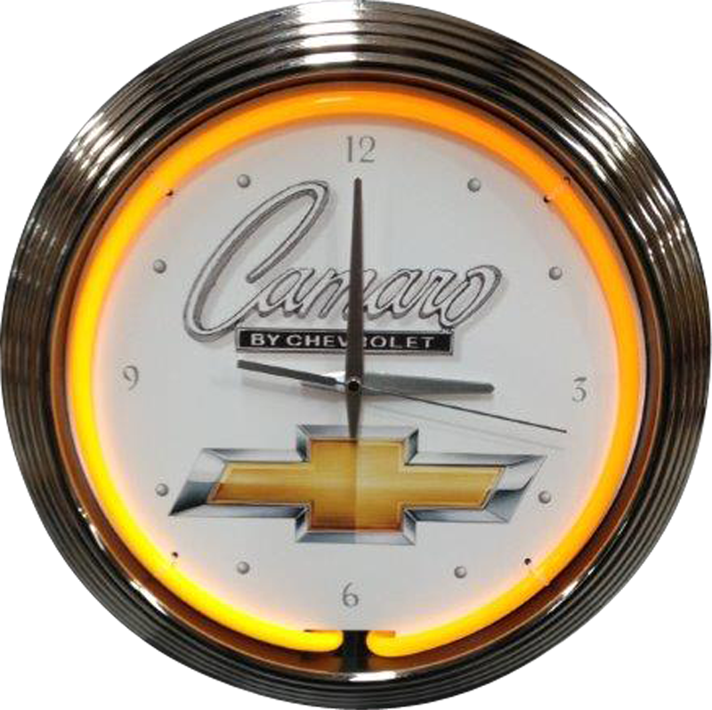 Camaro by Chevrolet Neon Clock NENC124 Neon Effect
