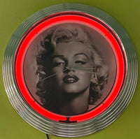 Marilyn Monroe Neon Clock - NENC-33