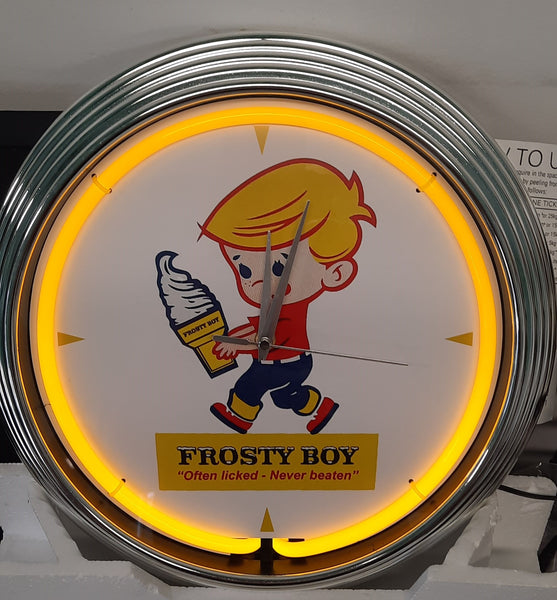 Frosty Boy Neon Clock - NENC-548Y