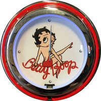 Betty Boop Double Tube Neon Clock - NENC-606