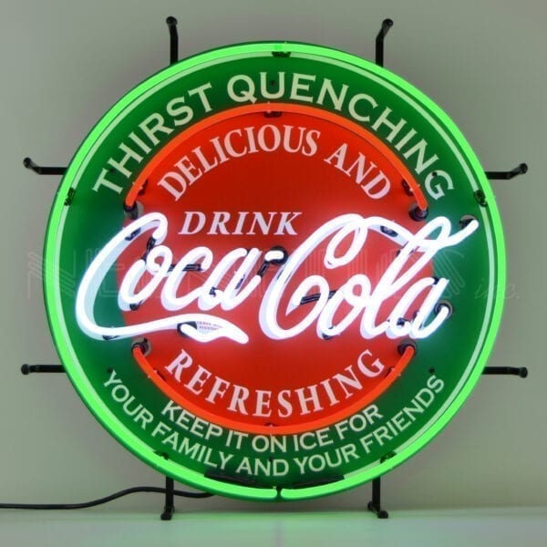 Coca-Cola Thirst Quenching Neon Sign - NESD-213