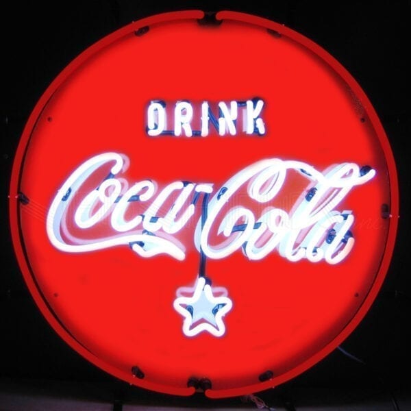 Coca-Cola Drink Round Neon Sign - NESD-214